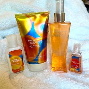 Bath and body works orange sapphire bundle